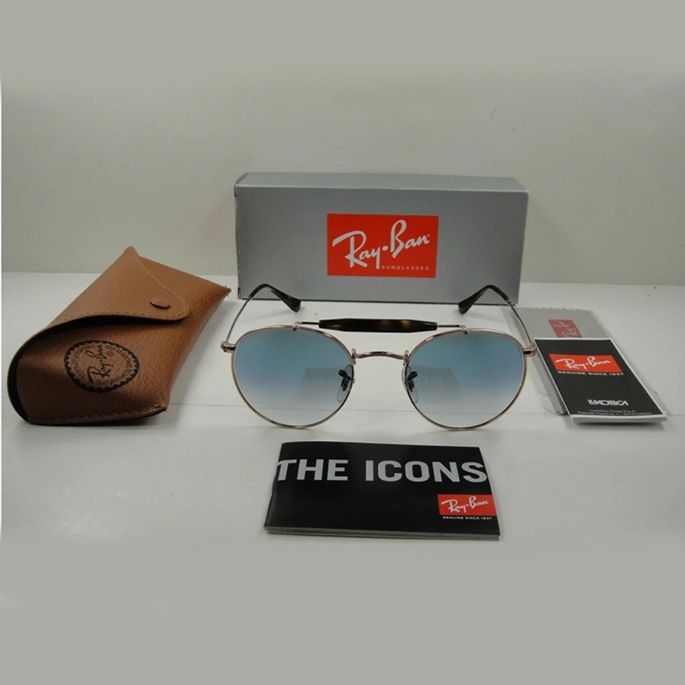 Ray-Ban Sunglasses Bronze/Copper w/Light Blue Lens - Picture 2 of 5